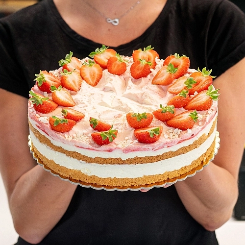 Mascarpone s jahodami